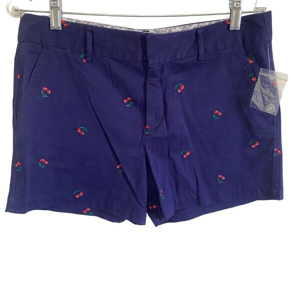 Jones New York Pants - JONES NEW YORK Embroidered Chino Shorts